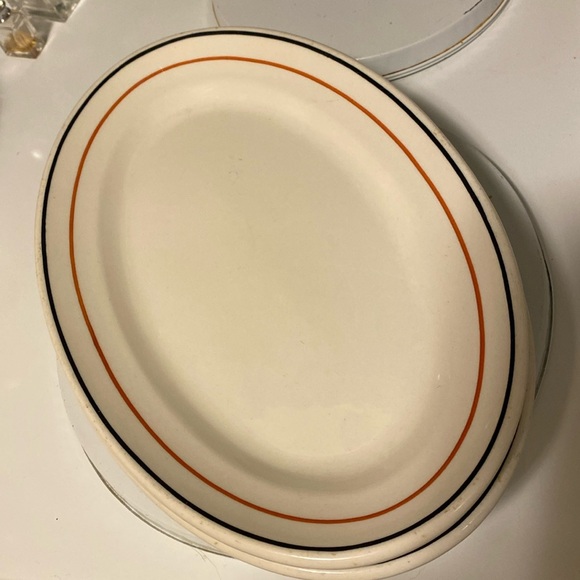 3 Oval Platters Wallace China Desert Ware 1947 nearly mint! - Picture 1 of 5